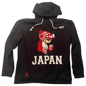 RTGB Japan Teddy Bear Hoodie streetwear Fashion  Black Size 4XL - Excellent